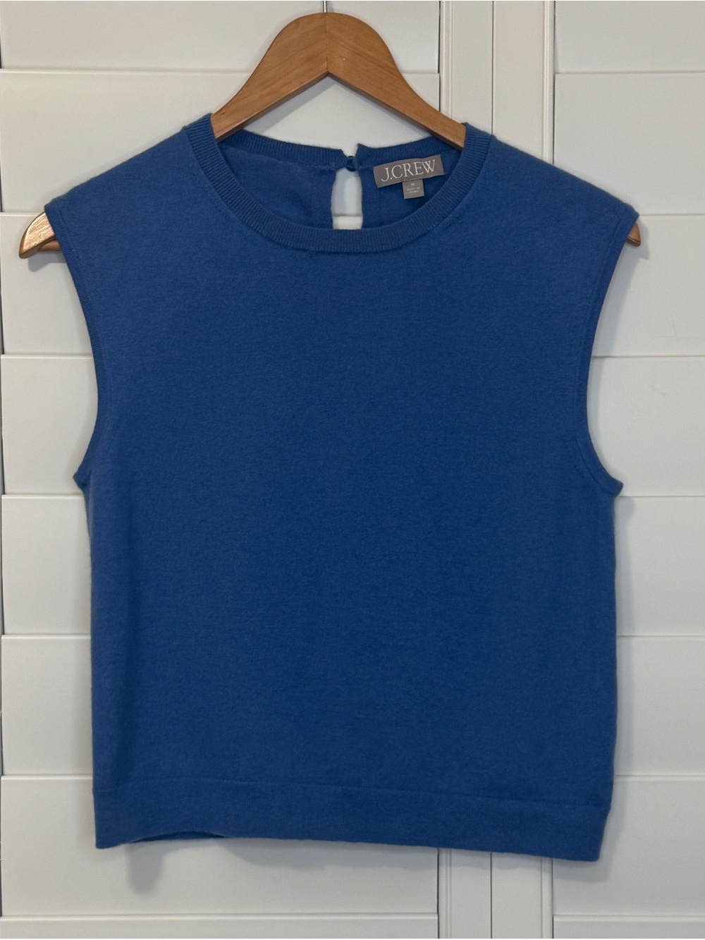 J. Crew cashmere blend cropped featherweight sweater shell